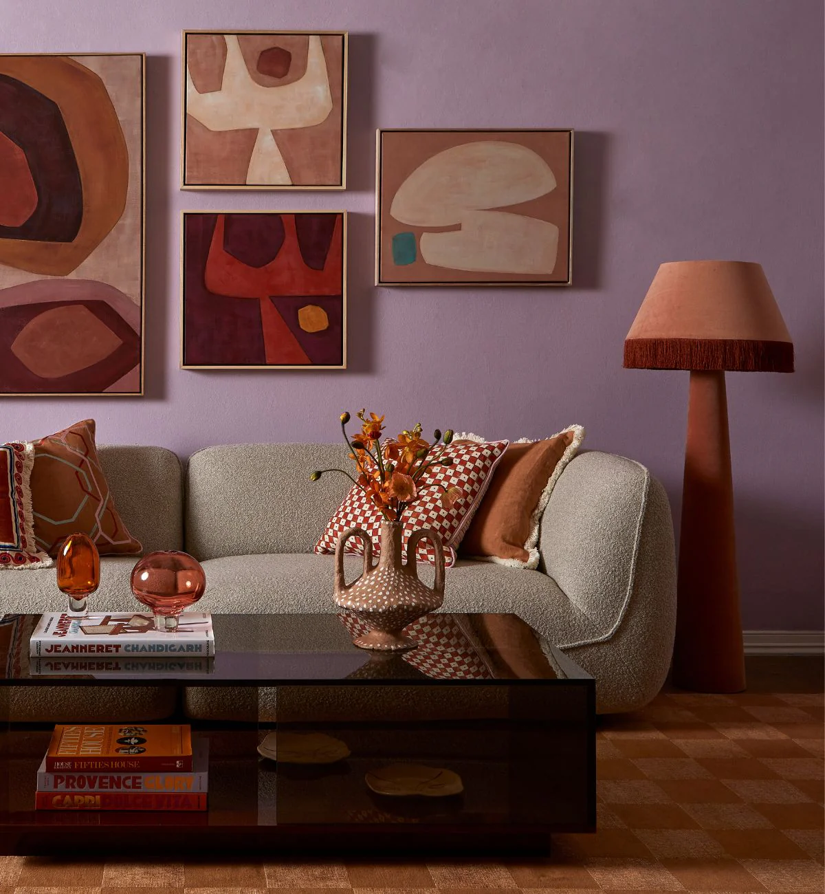 Brady Floor Lamp In Apricot - Image 6