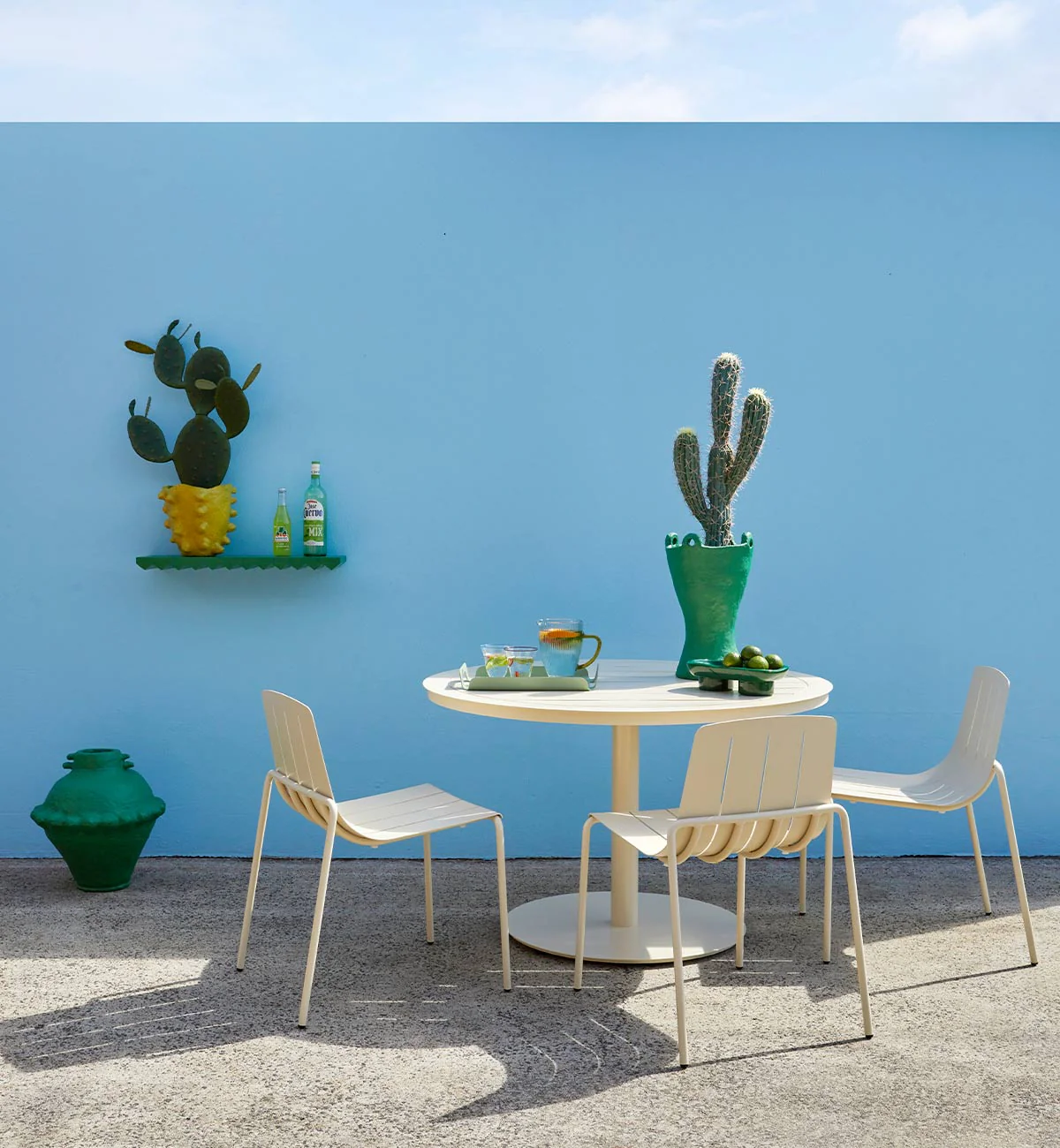 Gossip Dining Table in Ecru - 77cm - Image 2