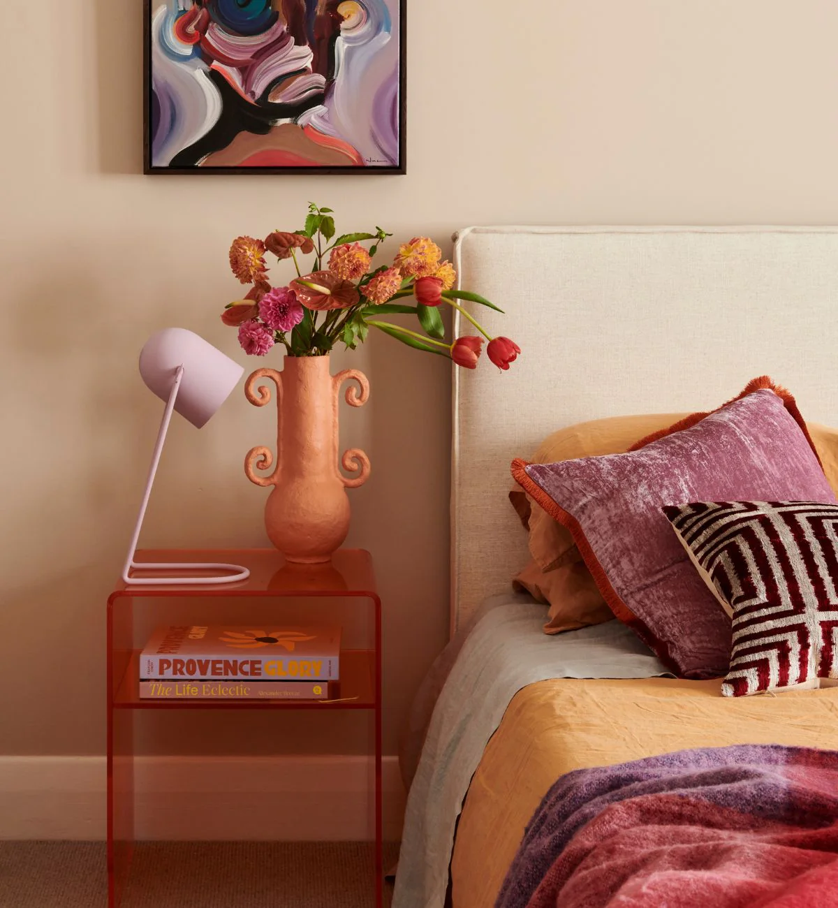 Hubba Bubba Bedside Table In Tangerine - Image 2