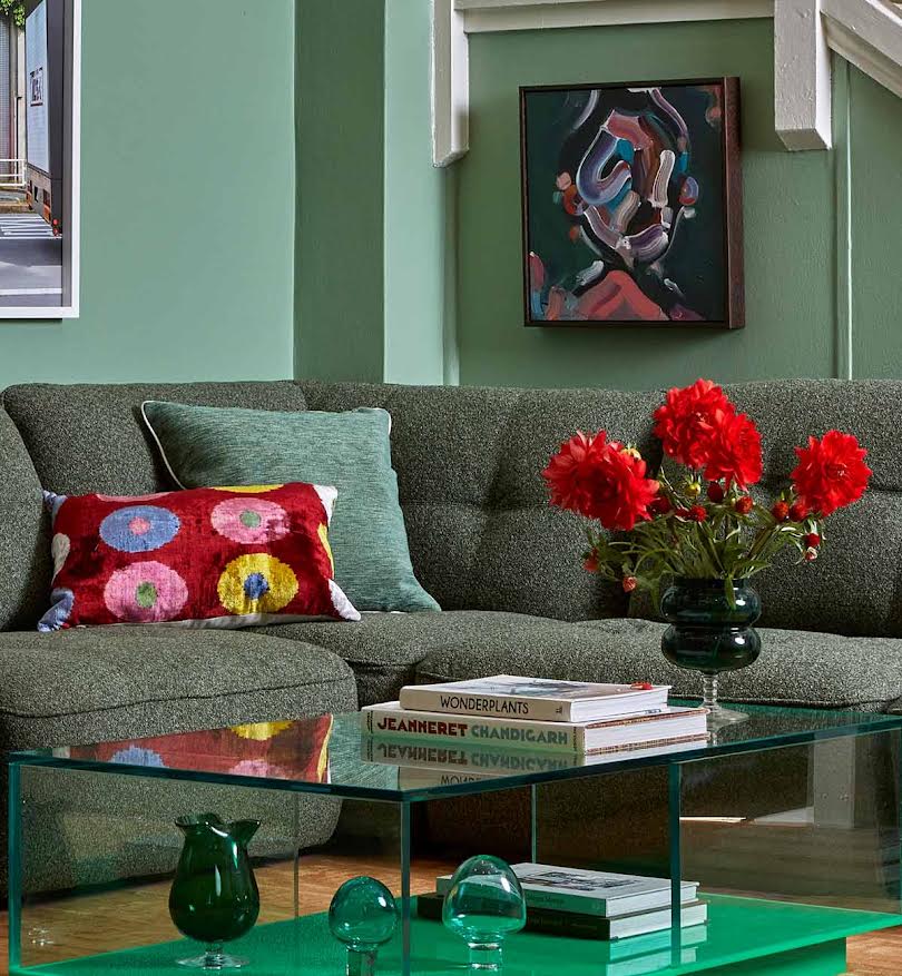 Roommate Sofa - 3 Piece Armless In Forest - Image 3