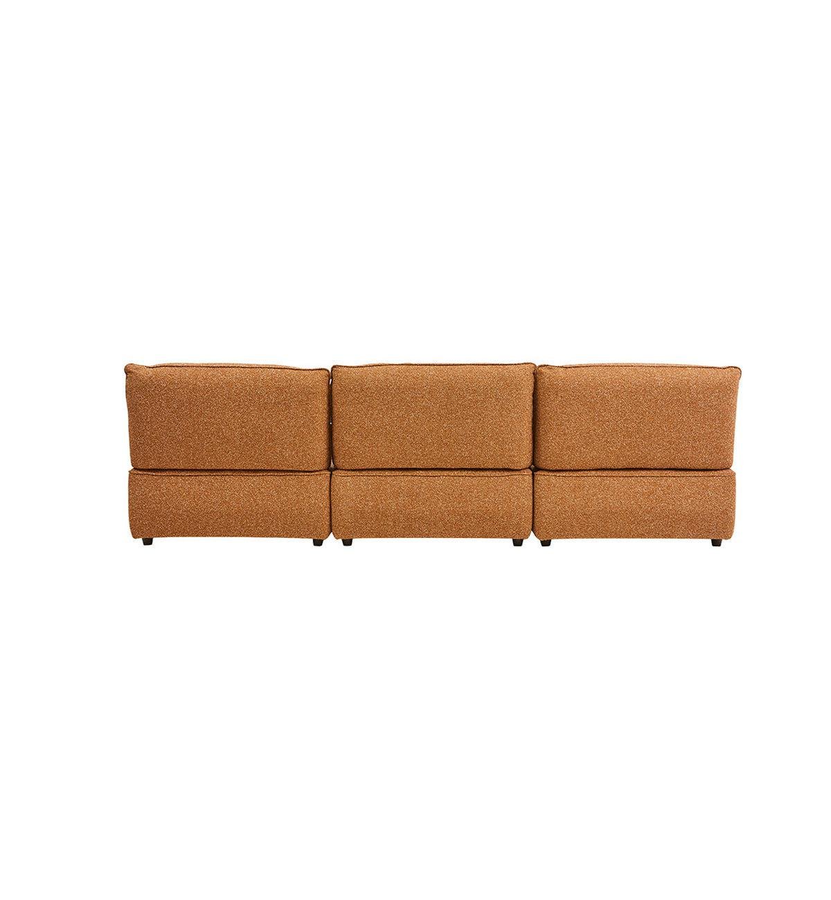 Roommate Sofa - 3 Piece Armless In Ginger - Image 10