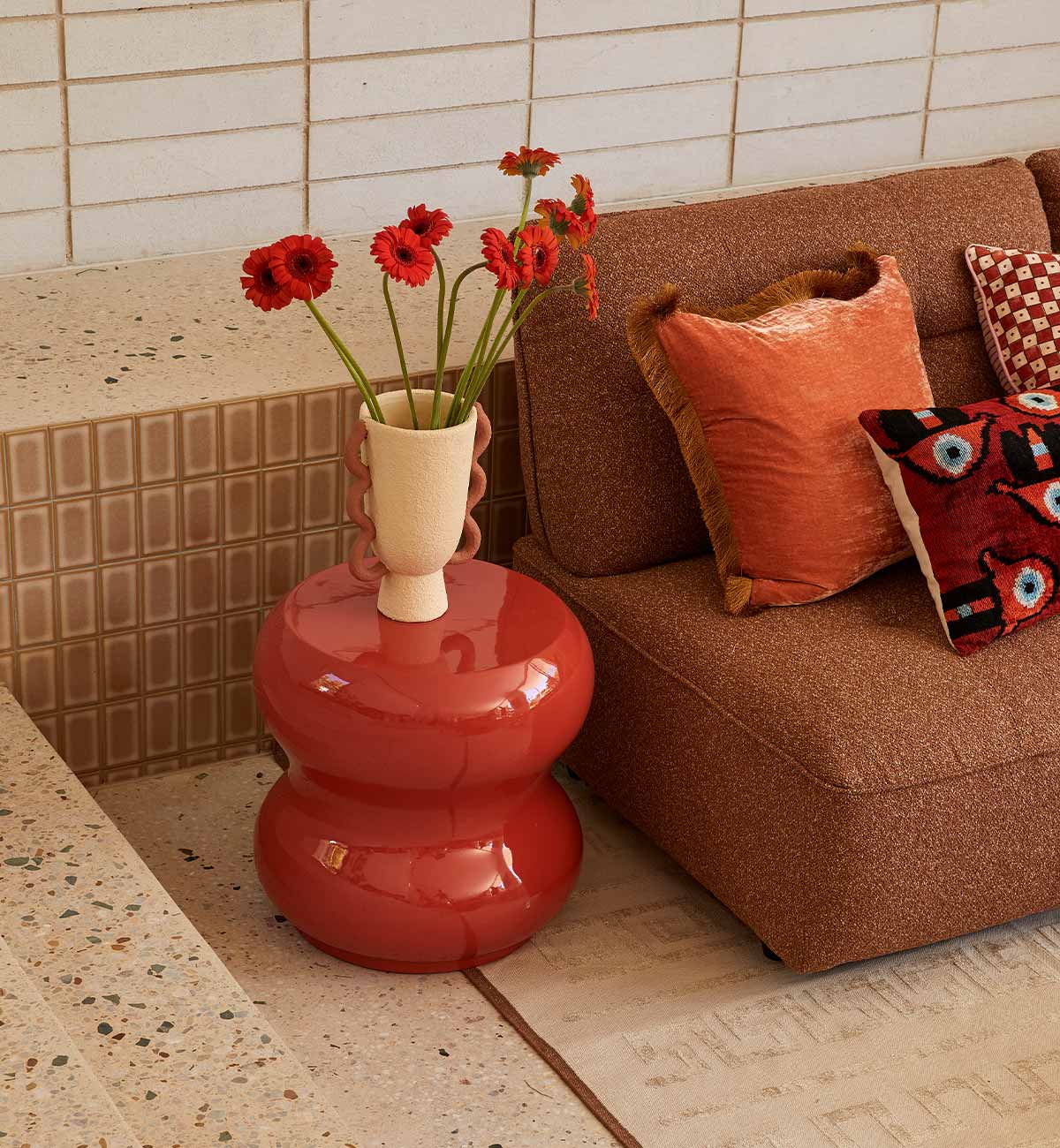 Utopia Cushion In Pumpkin - Image 6