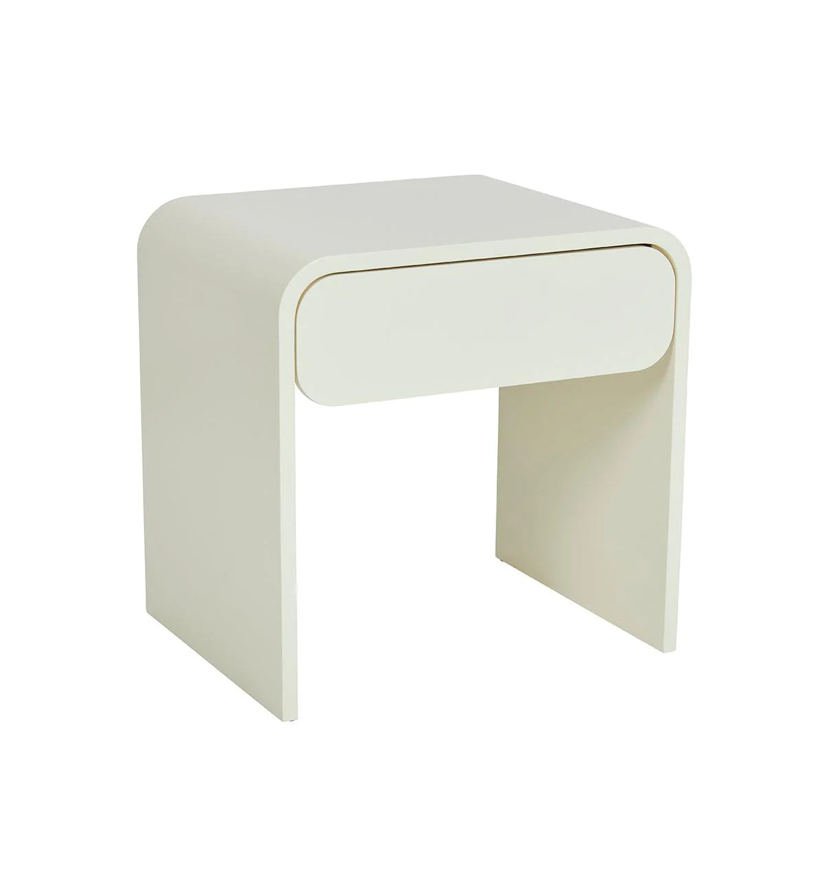 Yin Bedside Table in Ivory - Image 3
